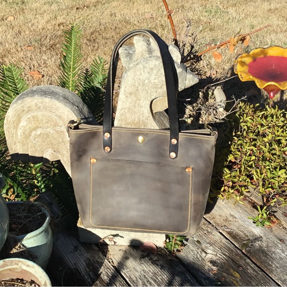KMM& CO grey mini travel tote
